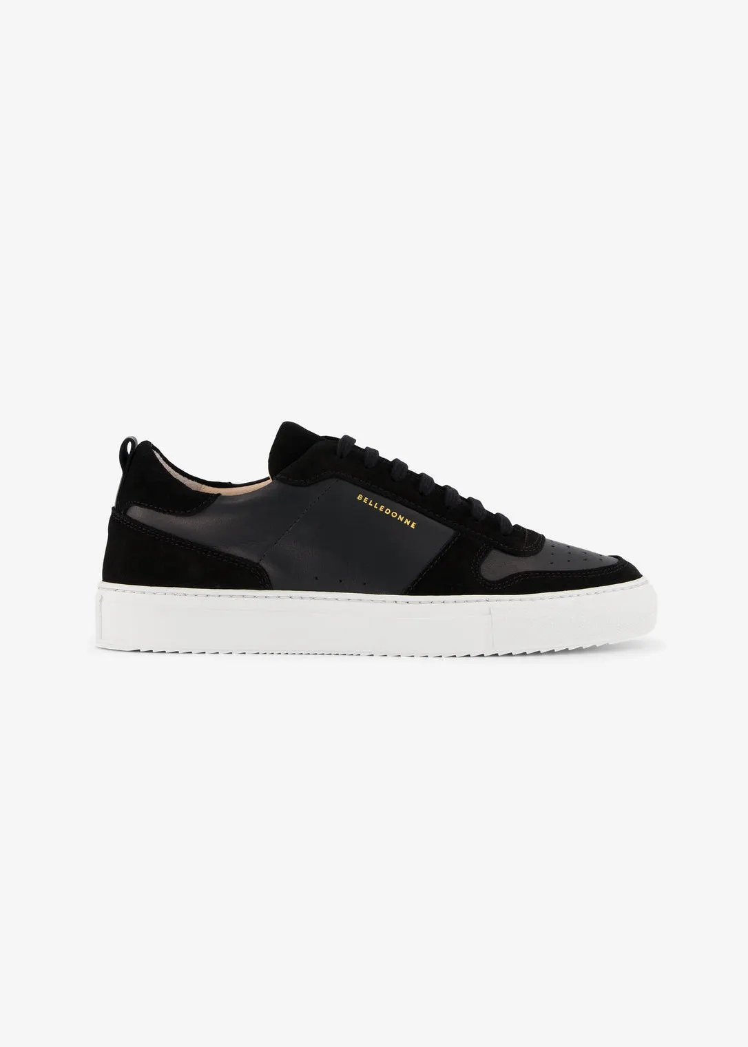Baskets en cuir certifié | noires "b0 black", Belledonne Paris, photo 1