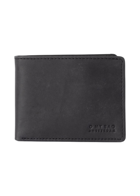 Portefeuille en cuir certifié | noir "tobi's - black hunter leather"