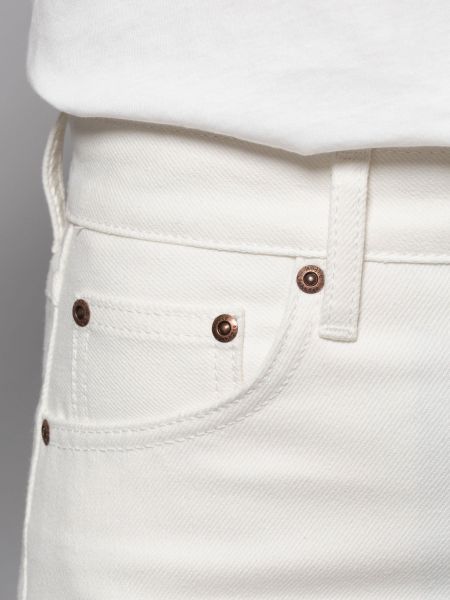 Jean mom blanc en coton recyclé - breezy britt recycled white, Nudie Jeans, photo 4
