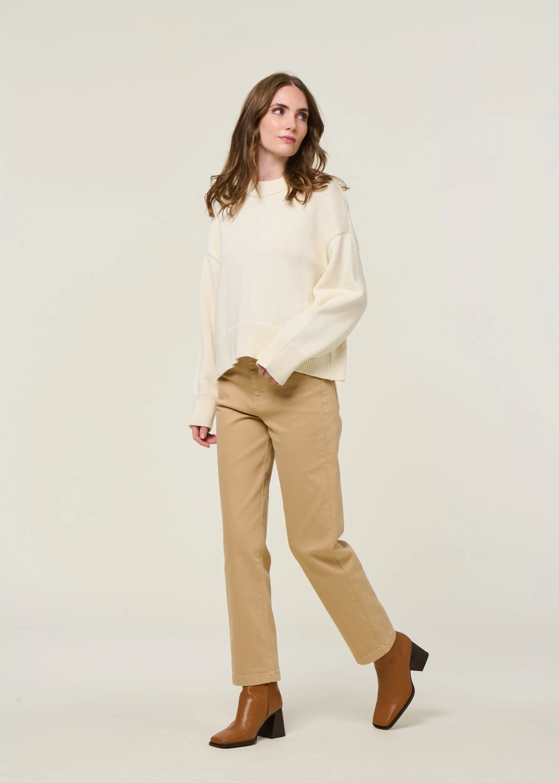 Pull en coton bio | beige "yagmur", Jan'n June, photo 5