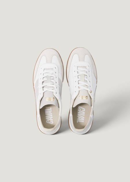 Baskets en cuir certifié | blanc "pulse - pure whisper", Caval, photo 4