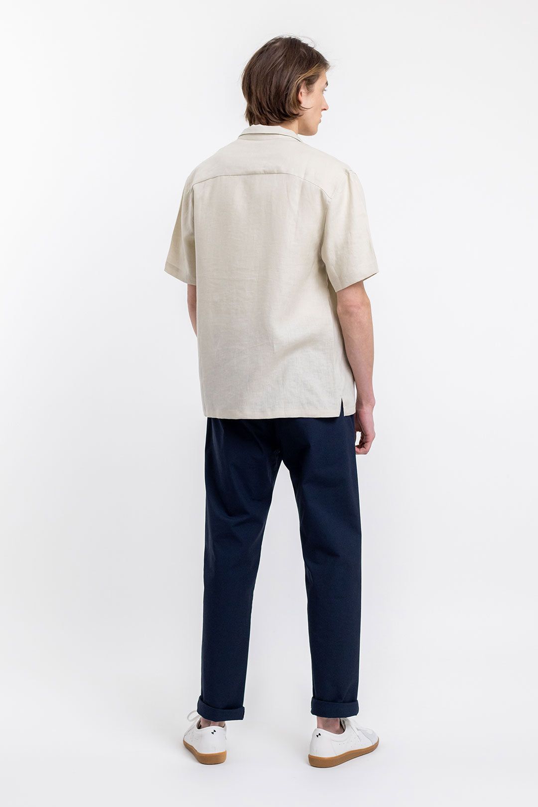 Chemisette en lin naturel - bowling natural linen, Rotholz, photo 5