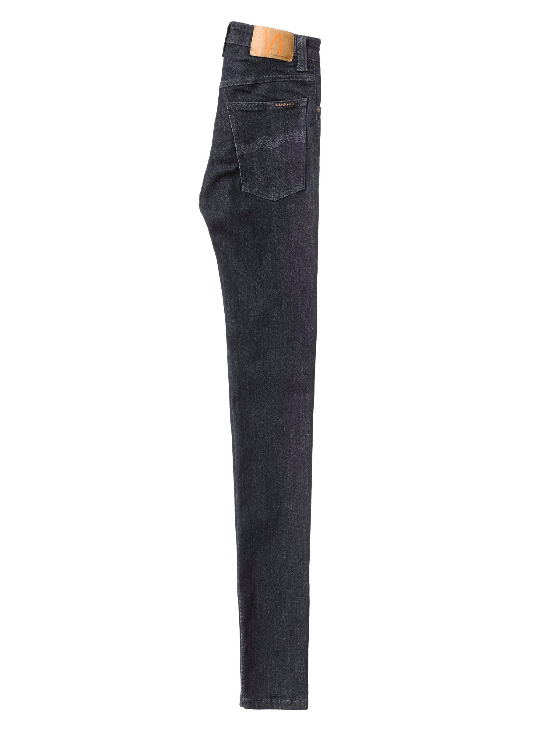 Jean skinny taille haute brut en coton bio - hightop tilde dark navy, Nudie Jeans, photo 7