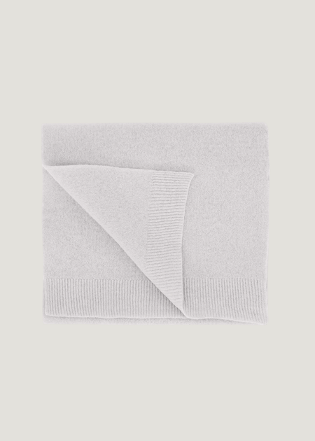 Écharpe en laine mérinos recyclée | gris "Merino wool scarf - snow melange", Colorful Standard