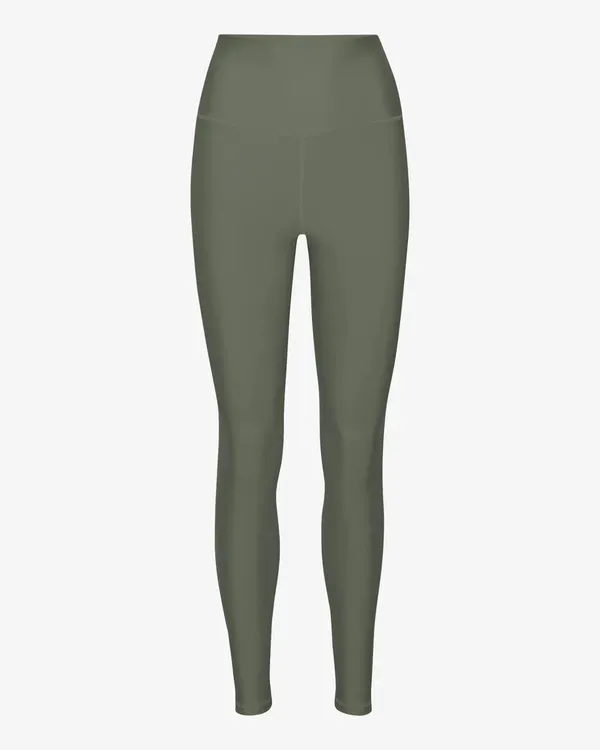 Legging en matière recyclée | dusty olive "active high-rise legging - dusty olive", Colorful Standard