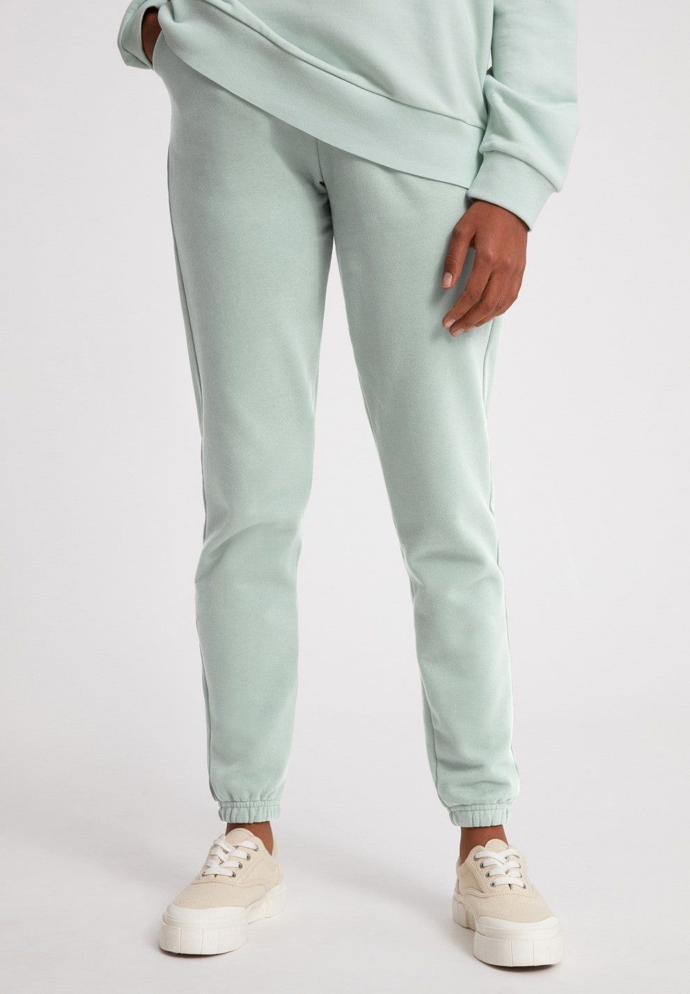 Pantalon de jogging vert d'eau en coton bio - ivaa sage green, Armedangels, photo 1