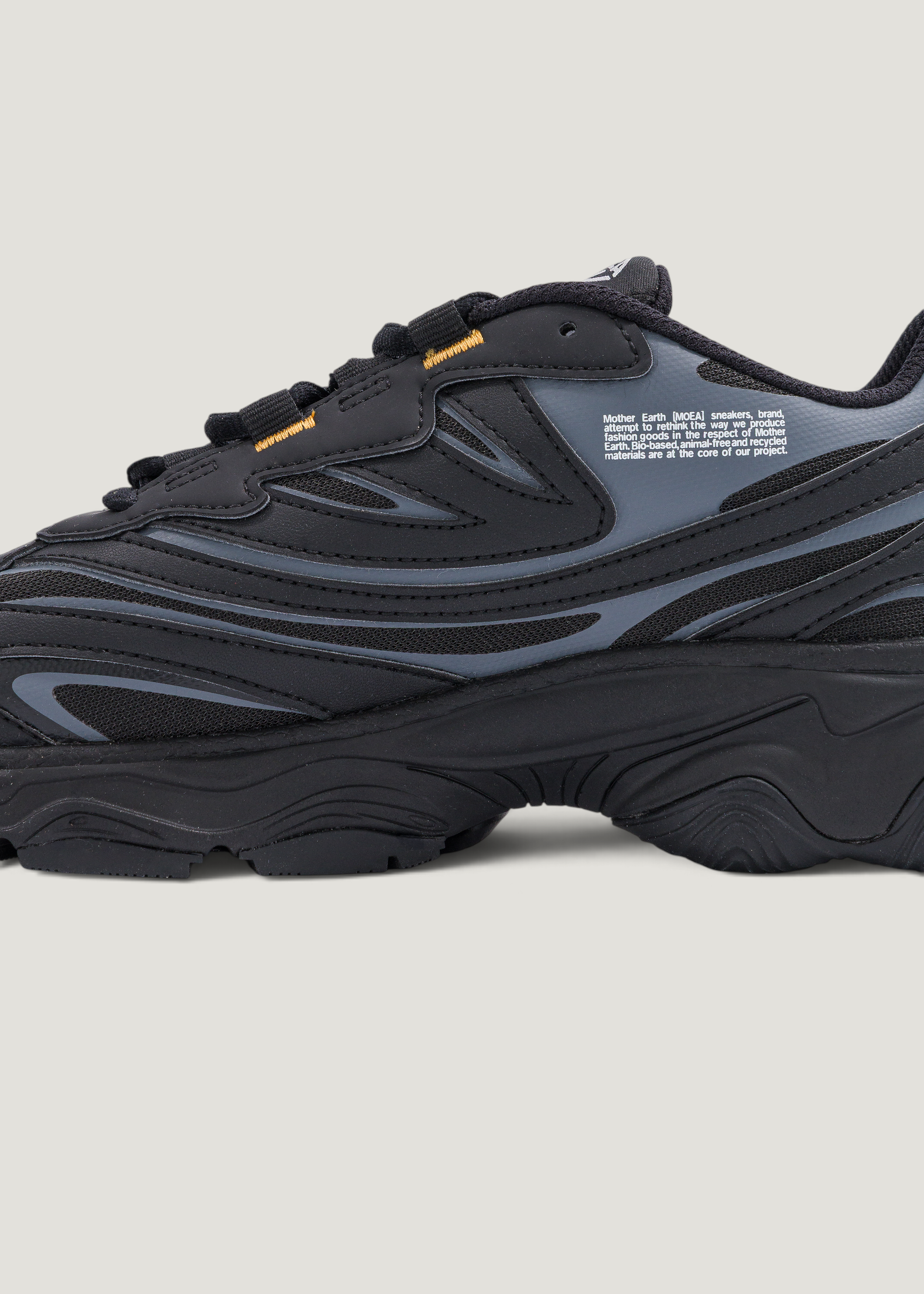 Vegane Sneaker | Schwarz "Dragonfly - full black", Moea, Foto 6