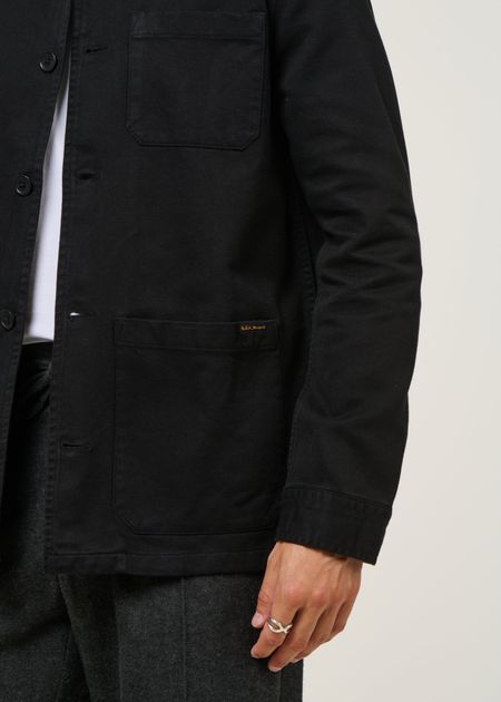 Veste en coton bio | noir "barney worker" - Nudie Jeans