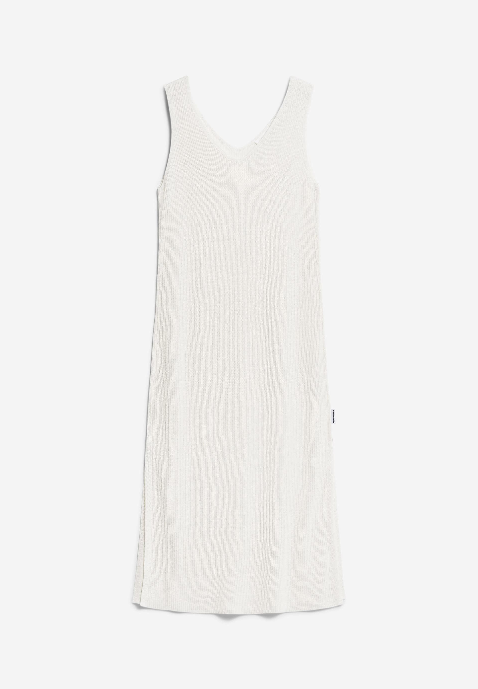 Robe longue en matières recyclées | écru "caroliniaa lino off white", Armedangels, photo 6