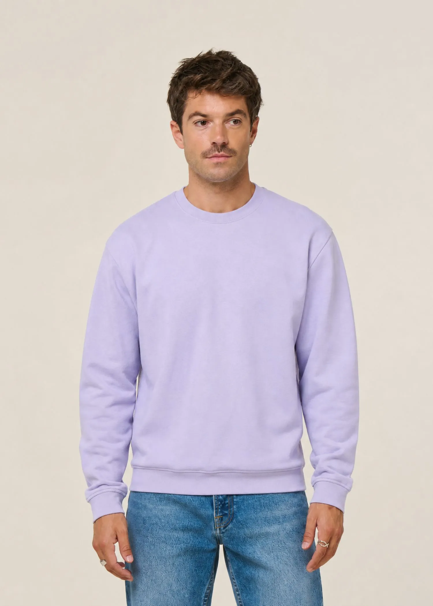 Sweat oversize en coton bio | lilas, WeDressFair, photo 1