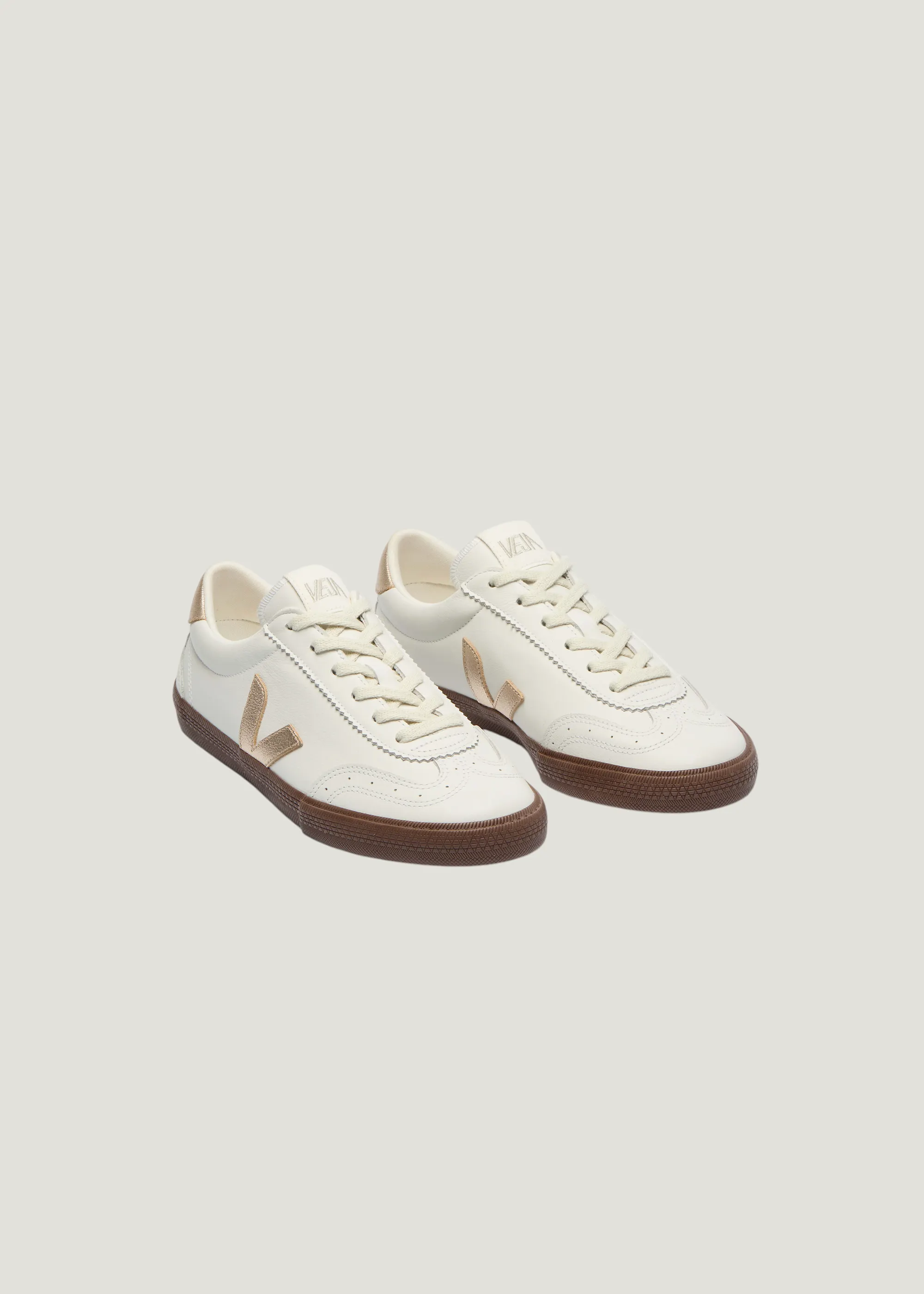 Baskets en cuir | blanc "Volley - white_platine_bark", Veja, photo 2