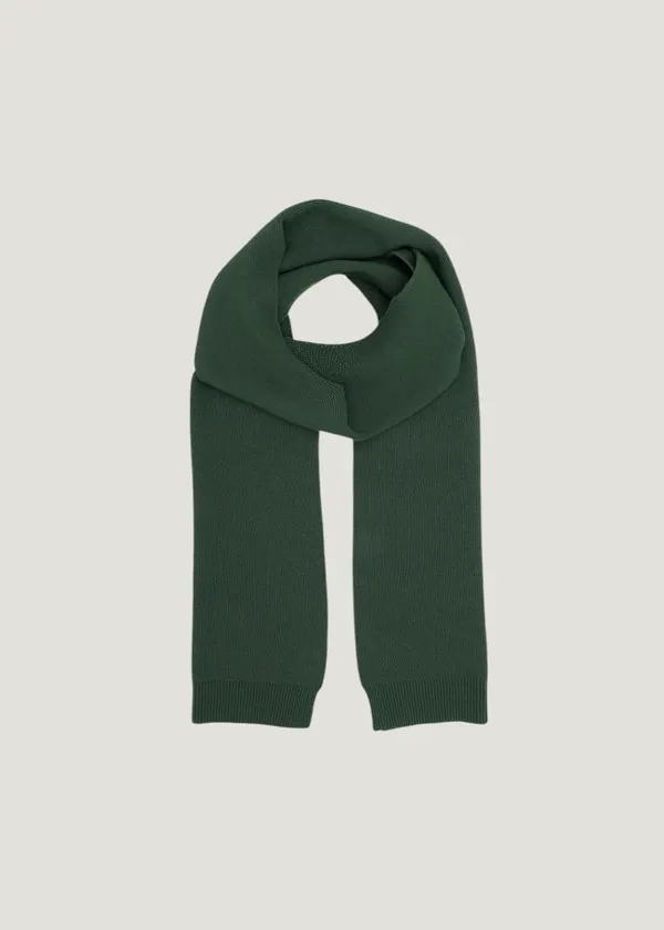 Écharpe en laine mérinos recyclée | vert "Merino wool scarf - emerald green", Colorful Standard