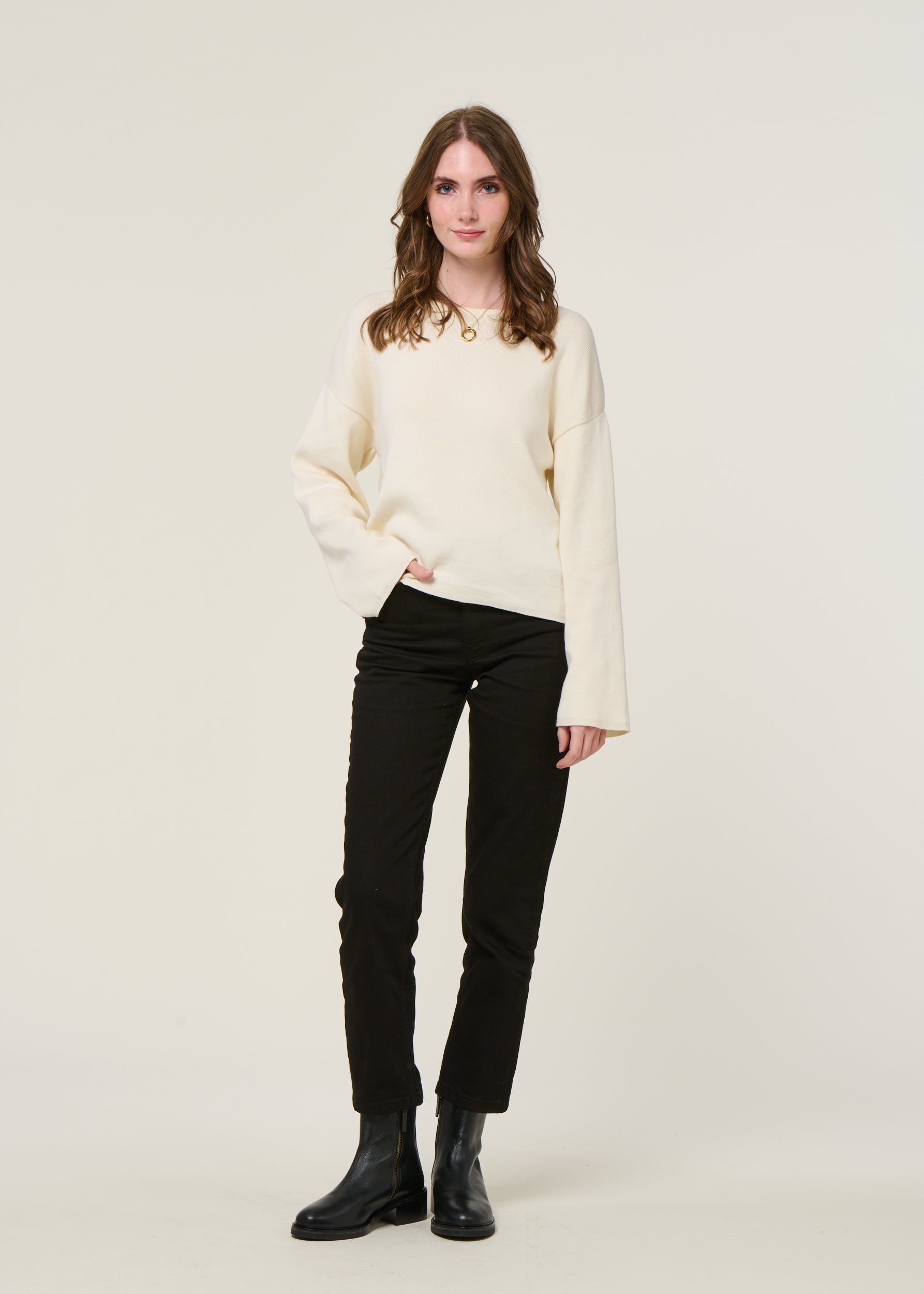 Pullover aus Bio-Baumwolle | Ecru "williamsburg offwhite", Jan'n June, Foto 6