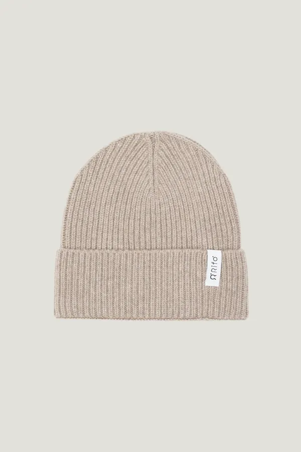 Bonnet en cachemire recyclé | beige "cappello marcello beige sabbia", Rifò