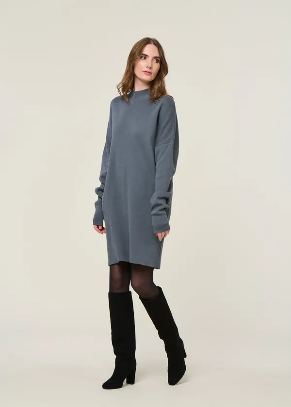 Robe pull en coton bio | gris "nuna - turbulence", Jan'n June
