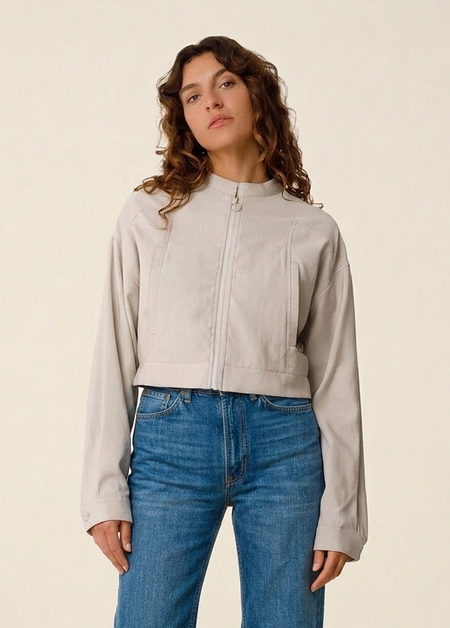 Veste en ecovero | beige "elene" - SKFK