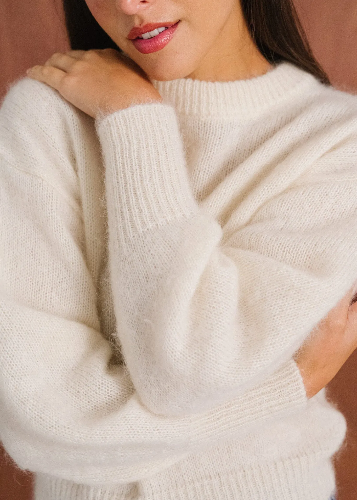 Pull en mohair certifié |  écru "séréna", Bonjour Demain, photo 2