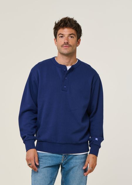 Sweat en coton bio | bleu "bally bleu outremer - overseas blue"
