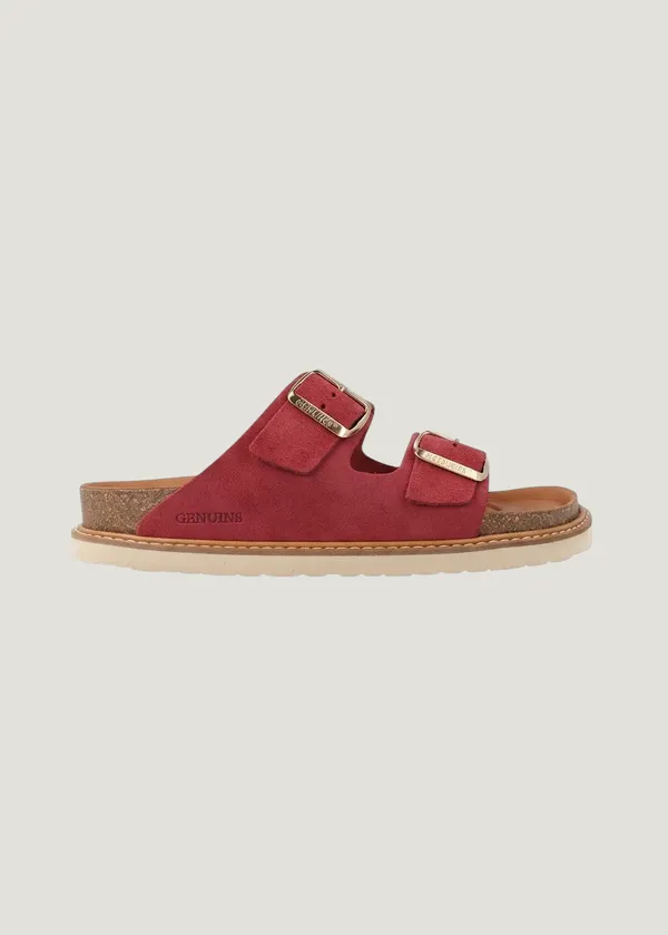 Sandales roses en cuir certifié | rose "hawaii velour cirera", Genuins
