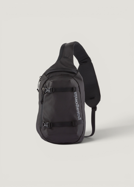 Sac bandoulière en nylon recyclé | noir "atom sling 8l - black" - Patagonia