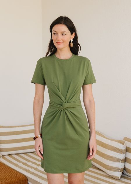 Robe Valentine en coton bio | vert, WeDressFair, photo 5