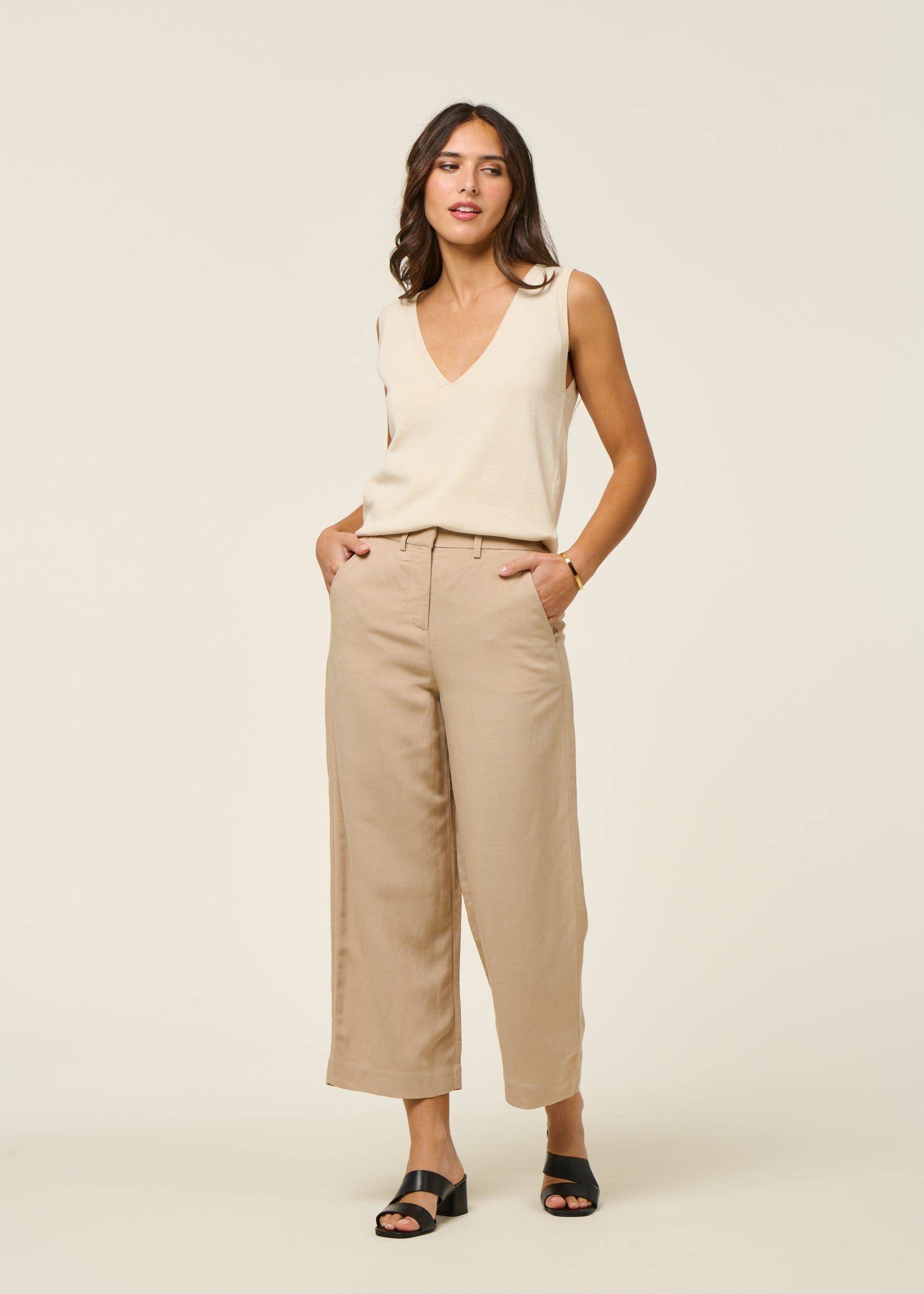Top maille en coton bio | écru "maindi - ivory", SKFK, photo 4