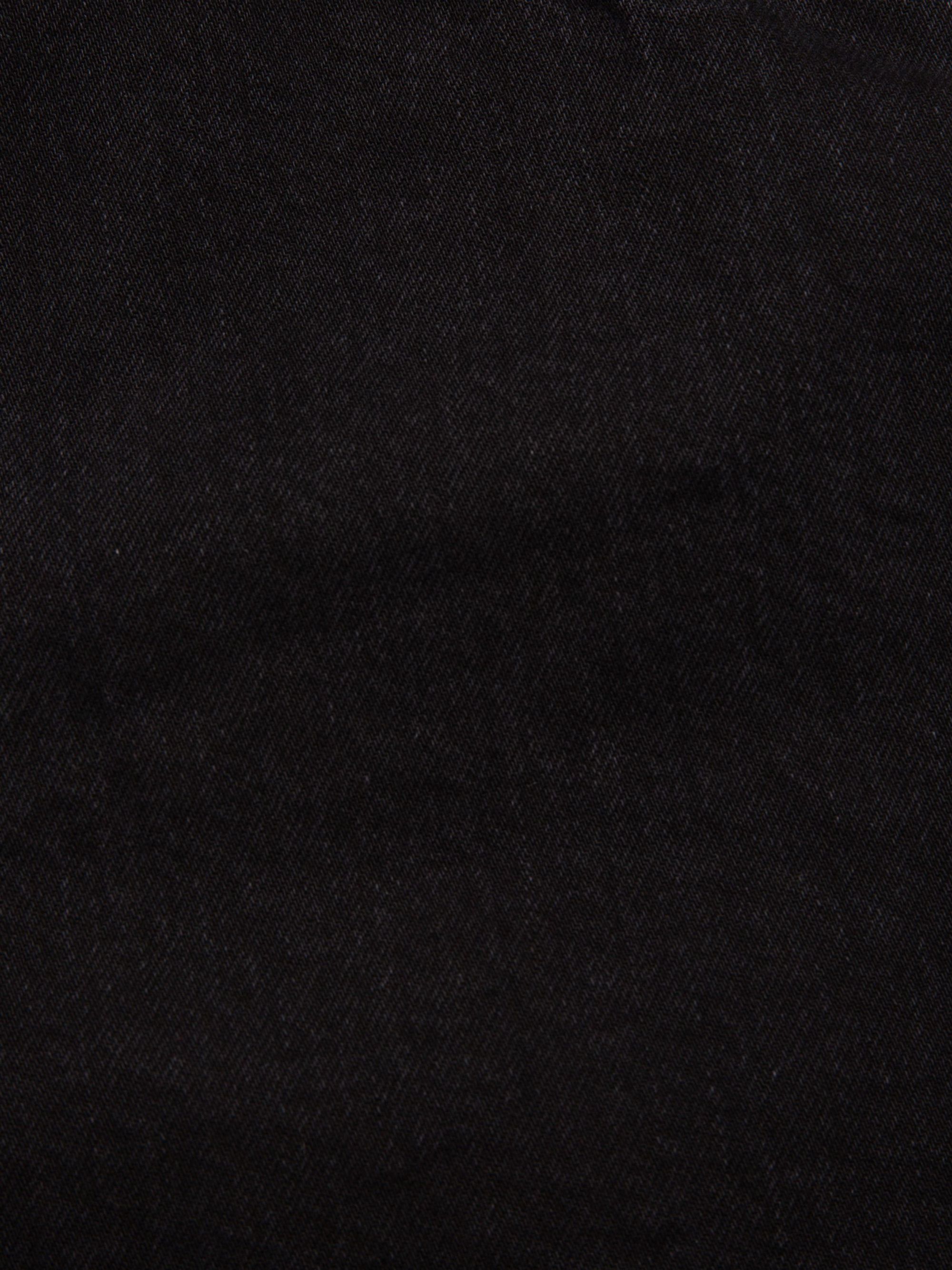 Short en jean de coton bio | noir "maeve denim shorts smooth black", Nudie Jeans, photo 4
