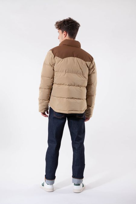 Doudoune beige et marron recyclée - bivy down, Patagonia, photo 5