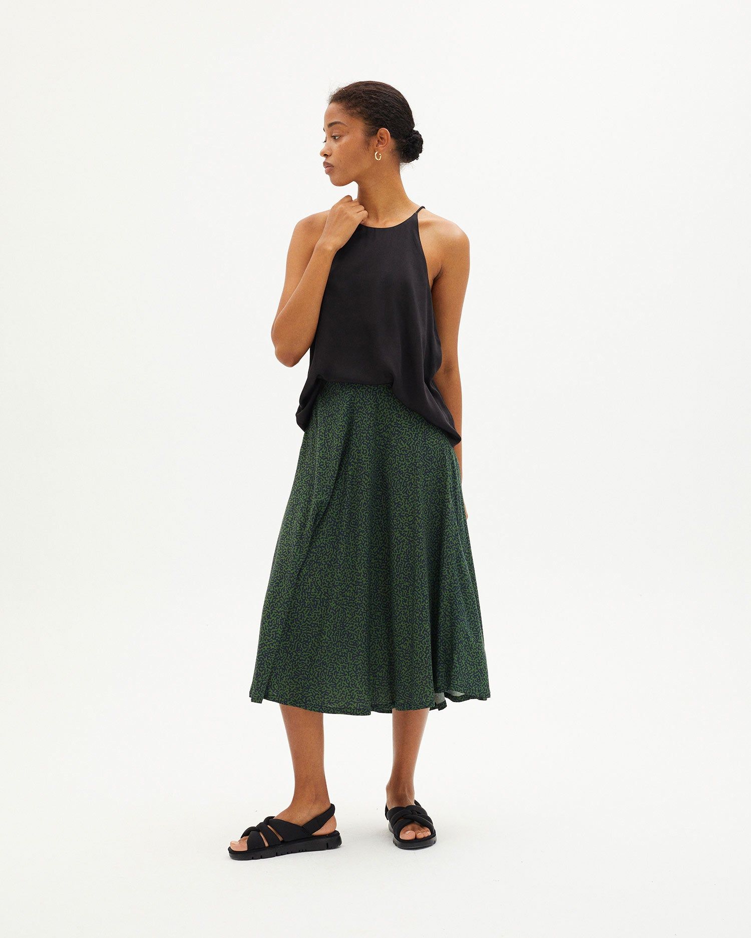 Top noir en tencel - black ricci top, Thinking Mu, photo 4