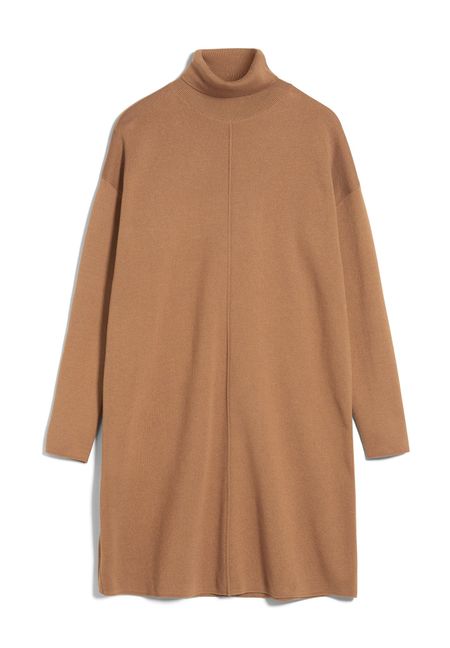 Robe pull camel en coton bio - stinaa cedar wood, Armedangels, photo 2