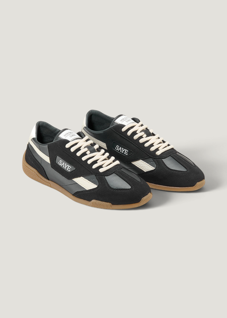 Baskets vegan | noir "M26 dawn - lignify black & white", SAYE, photo 3