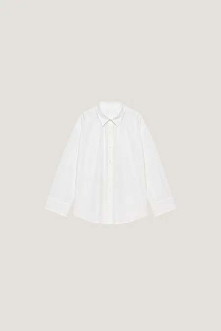 Chemise popeline en coton bio | blanc "Nine", Nitah, photo 4
