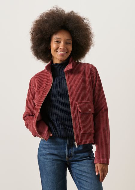 Veste ample bomber en coton bio, Thinking Mu