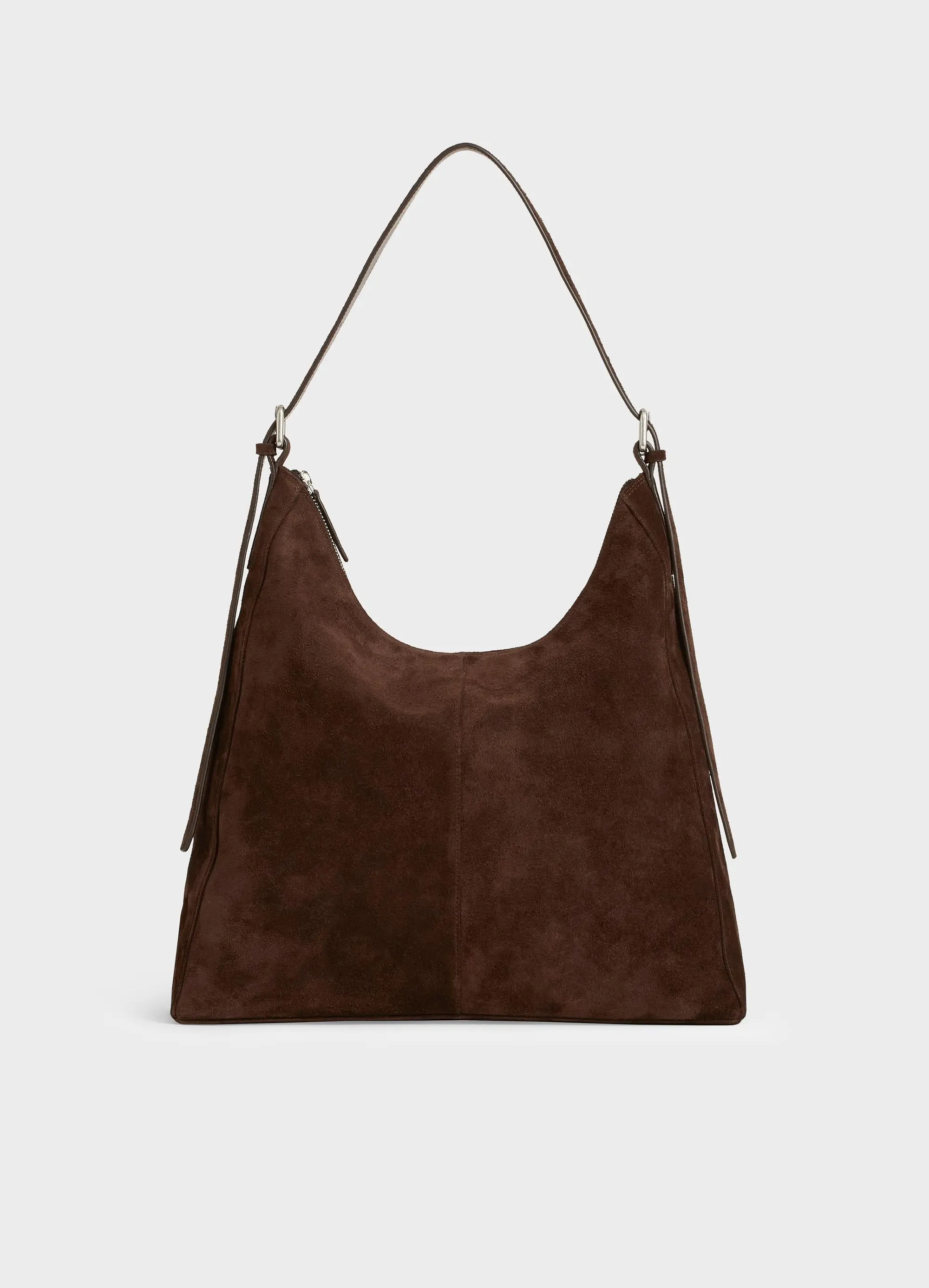 Sac cabas en cuir suède certifié | marron "hilo - coffee", Vagabond, photo 2
