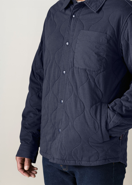 Veste en coton biologique | bleu "daily quilted shirt jkt - nena" - Patagonia
