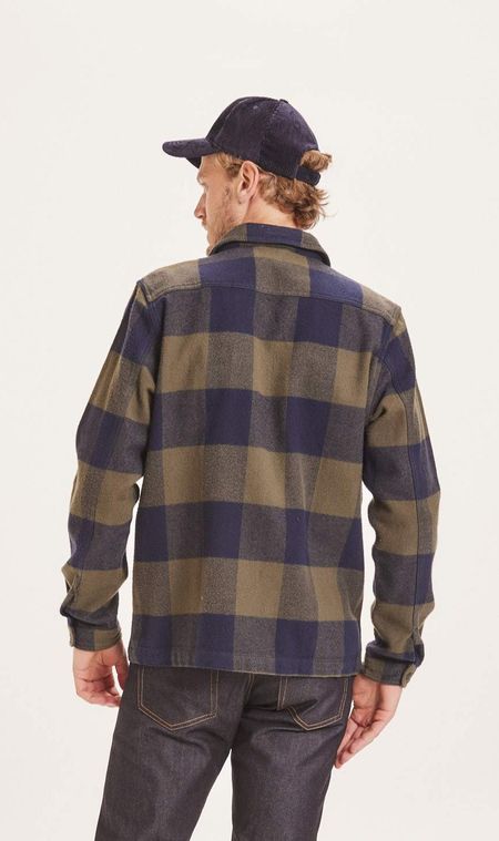 Veste en flanelle à carreaux en coton bio - pine forrest night, Knowledge Cotton Apparel, photo 4