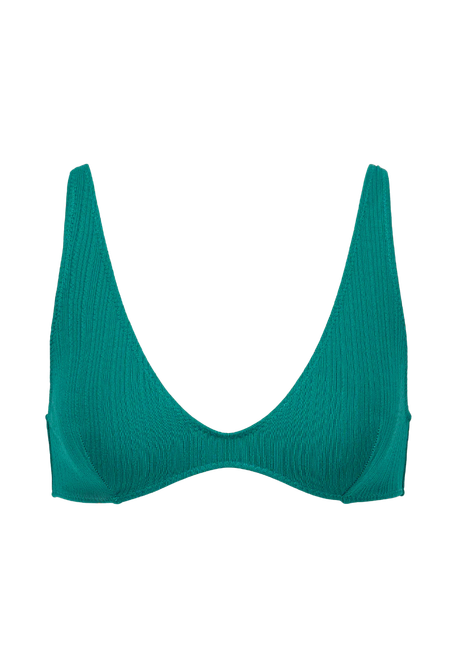 Haut de maillot triangle en matière recyclée | vert "iroise green haut", Nénés Paris, photo 5