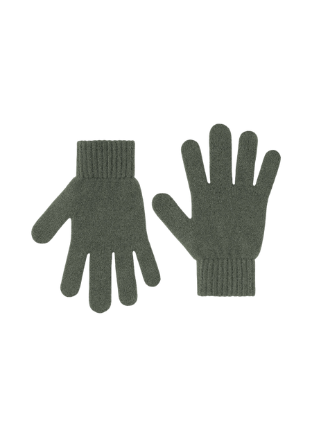 Gants en laine mérinos recyclée | kaki "merino wool gloves - dusty olive"