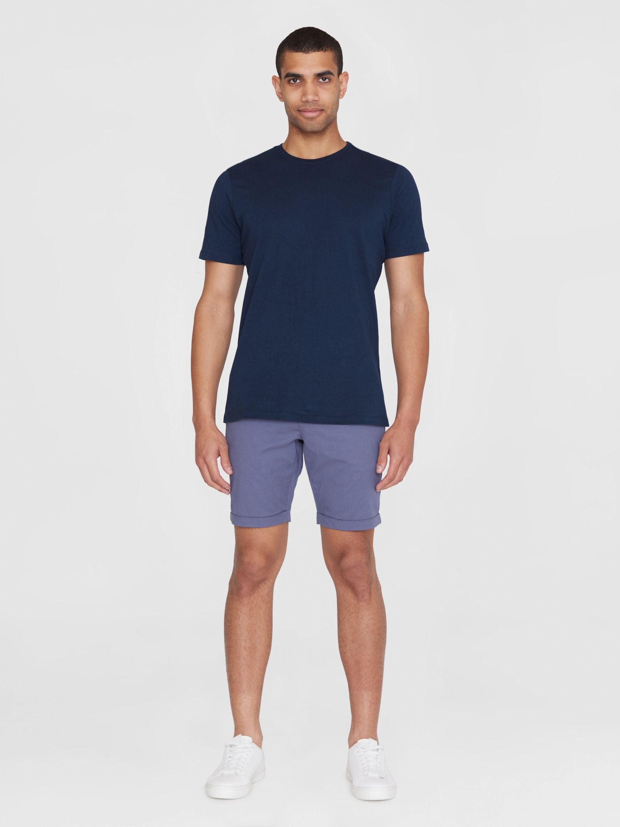 Short chino en coton bio | bleu "chino poplin vintage indigo", Knowledge Cotton Apparel, photo 3