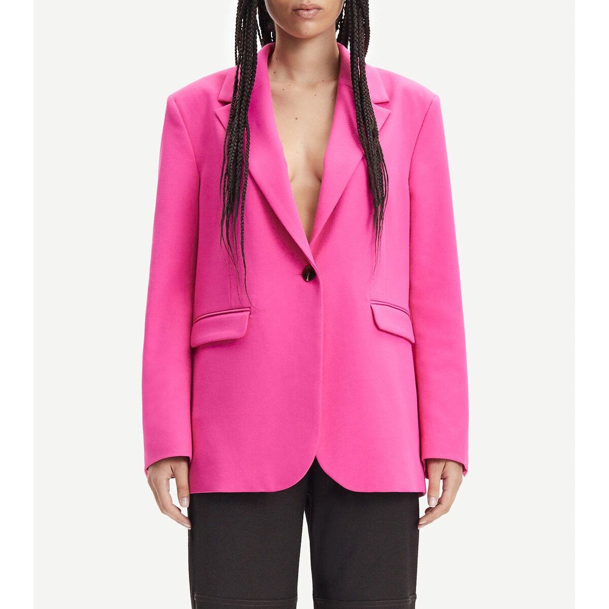 Rosa Blazer aus ECOVERO und recyceltem Material - haven blazer fandango pink, Samsoe Samsoe, Foto 3