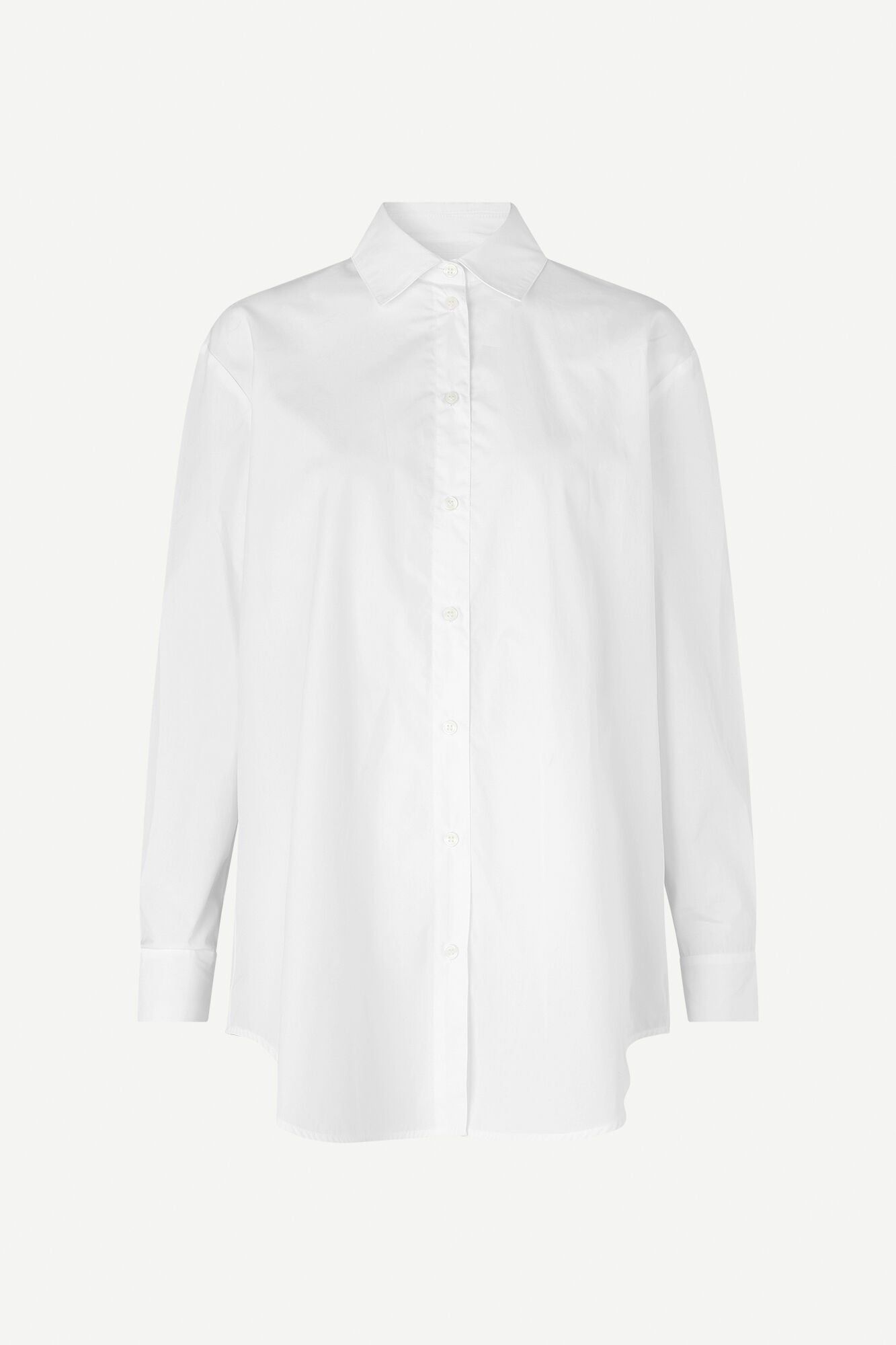 Chemise oversize en coton bio | blanc "haley shirt white", Samsoe Samsoe, photo 6