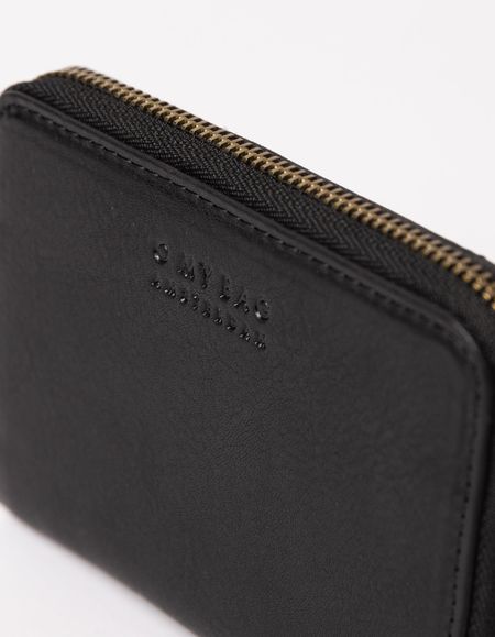 Portefeuille en cuir certifié | noir "robbie - black soft grain leather", O My Bag, photo 5