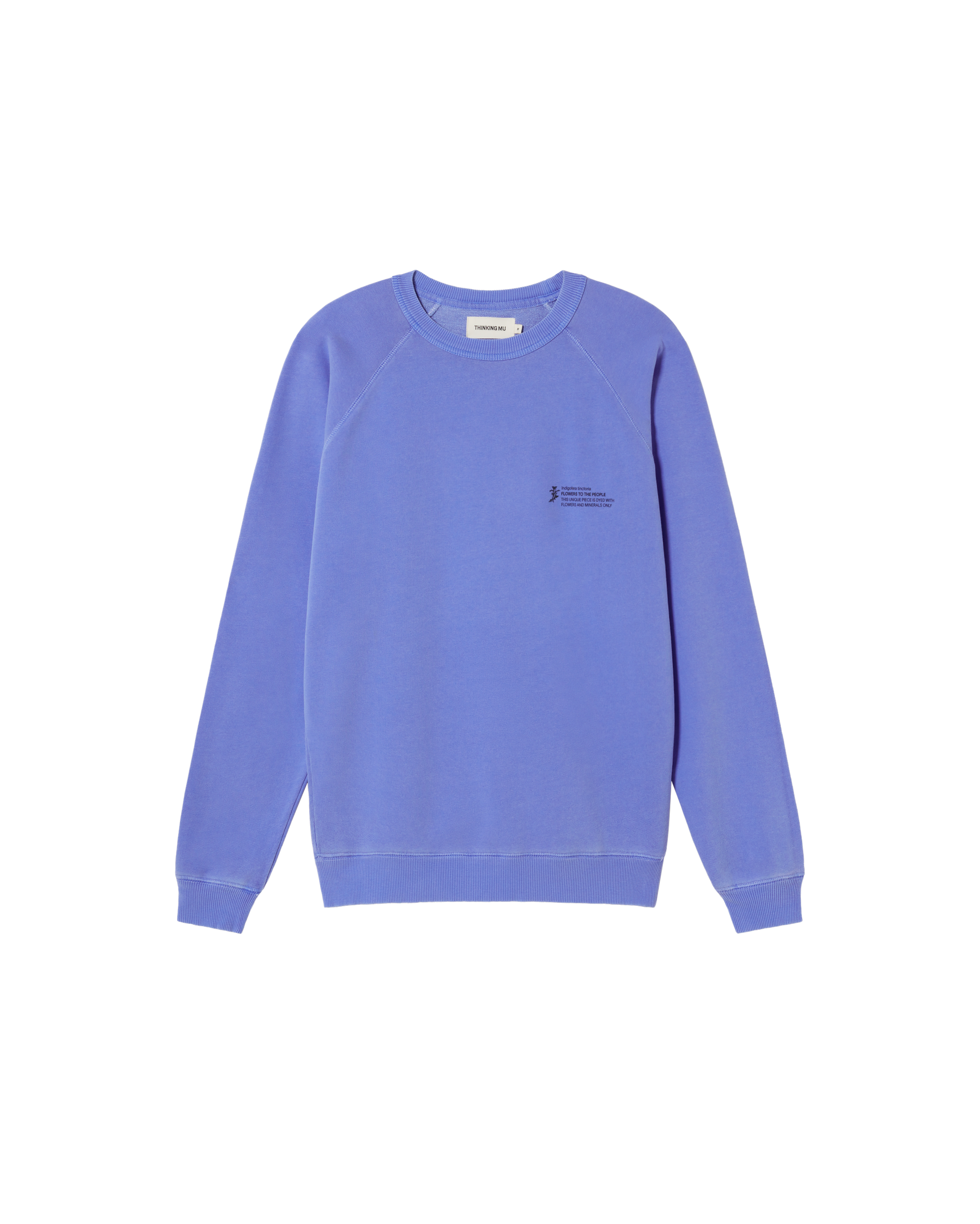 Sweatshirt aus Bio-Baumwolle | Blau "indigofera ftp sweatshirt blue", Thinking Mu, Foto 1
