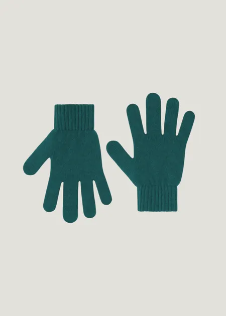 Gants en laine mérinos recyclée | vert "merino wool gloves - ocean green", Colorful Standard, photo 1