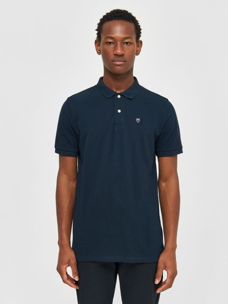 Polo bleu nuit en coton bio - rowan basic polo total eclipse