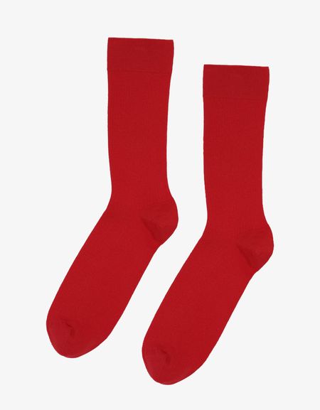 Kniestrümpfe aus Bio-Baumwolle | rot "scarlet red", Colorful Standard
