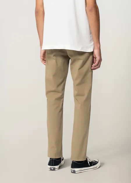 Chino slim en coton bio | beige "easy alvin beige", Nudie Jeans, photo 3