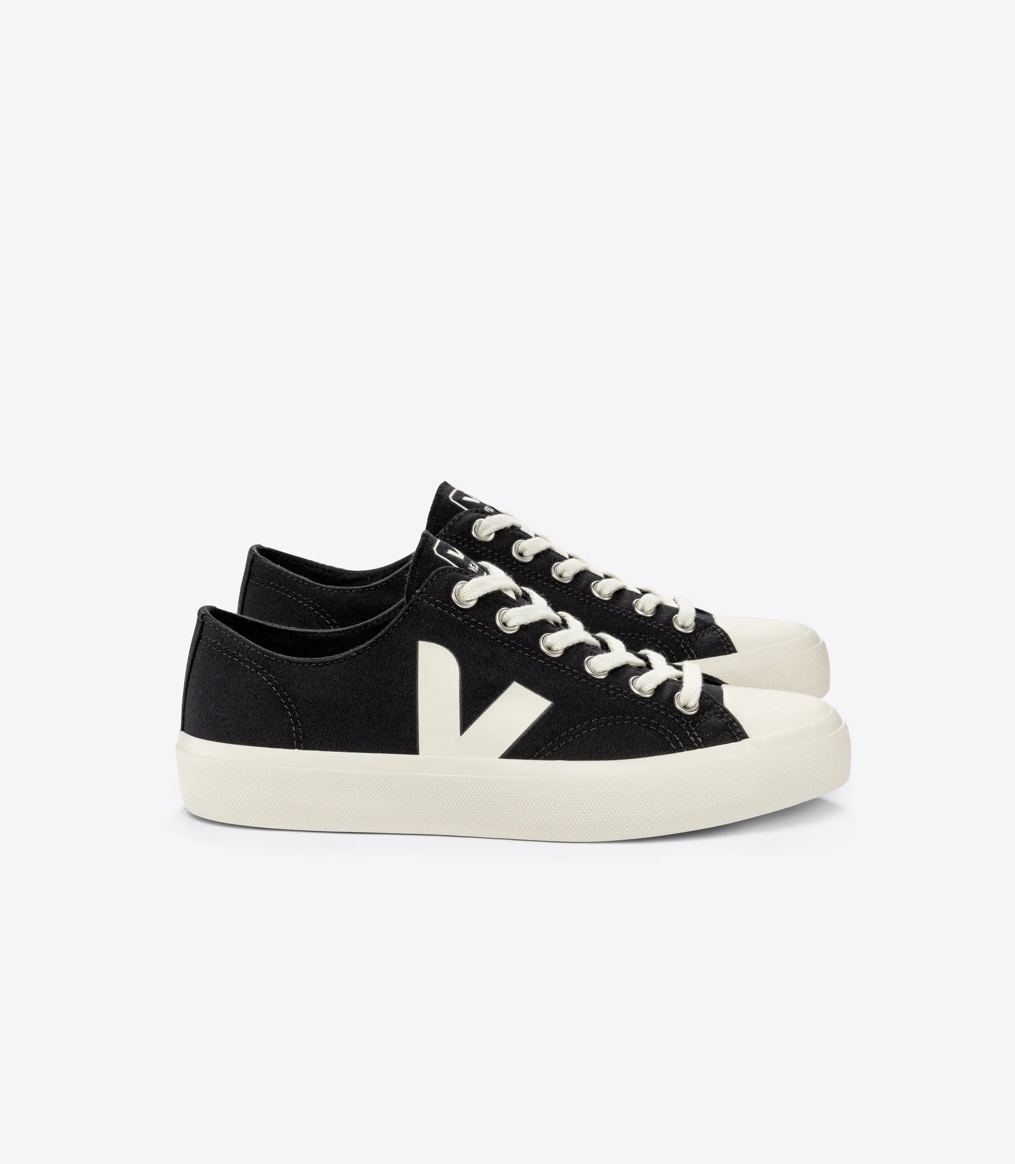 Baskets basses en coton bio | noir "wata ii low canvas black pierre", Veja, photo 1