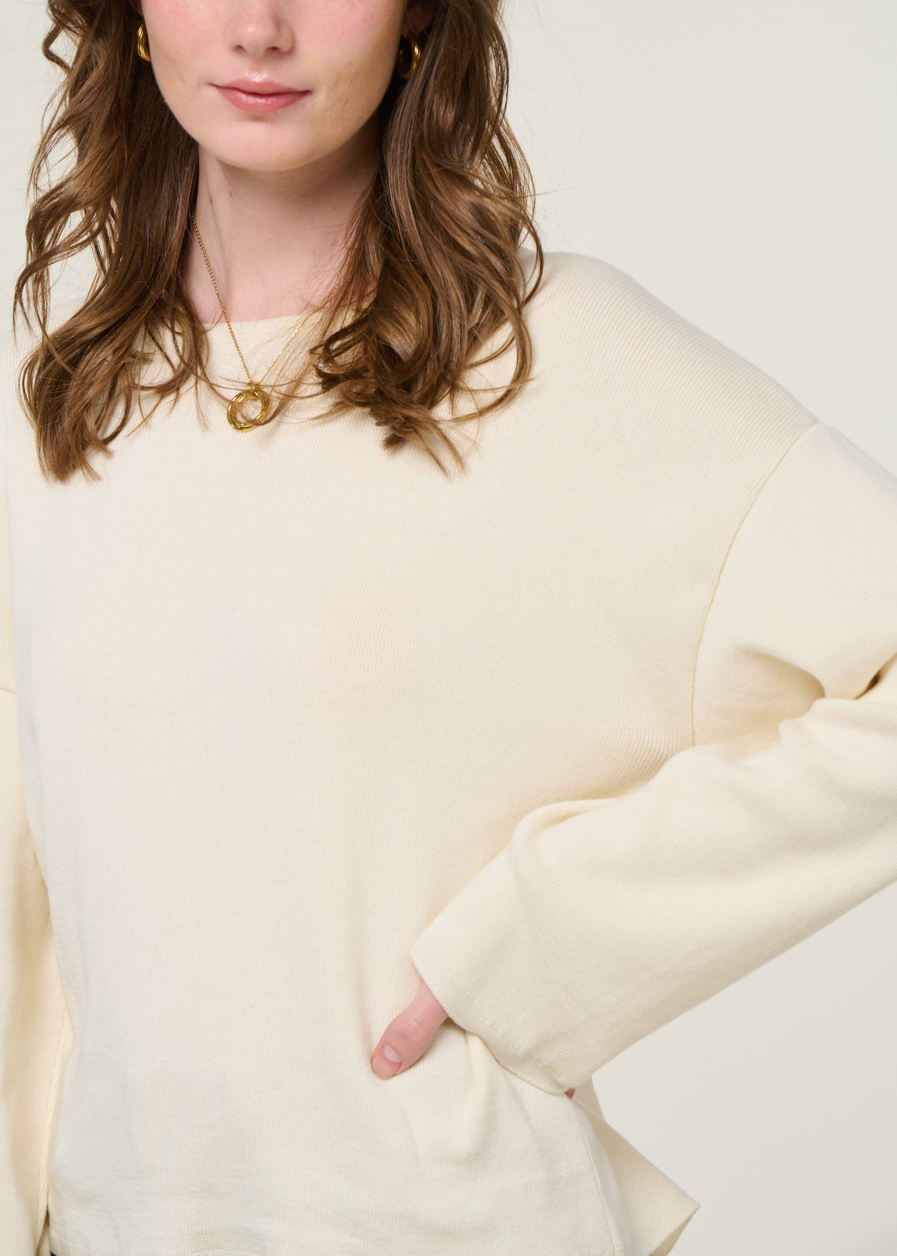Pullover aus Bio-Baumwolle | Ecru "williamsburg offwhite", Jan'n June, Foto 2