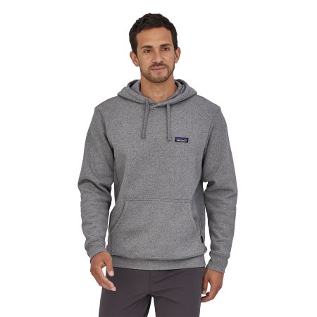 Sweat à capuche gris en coton bio et matière recyclée - p-6 label uprisal hoody gravel heather